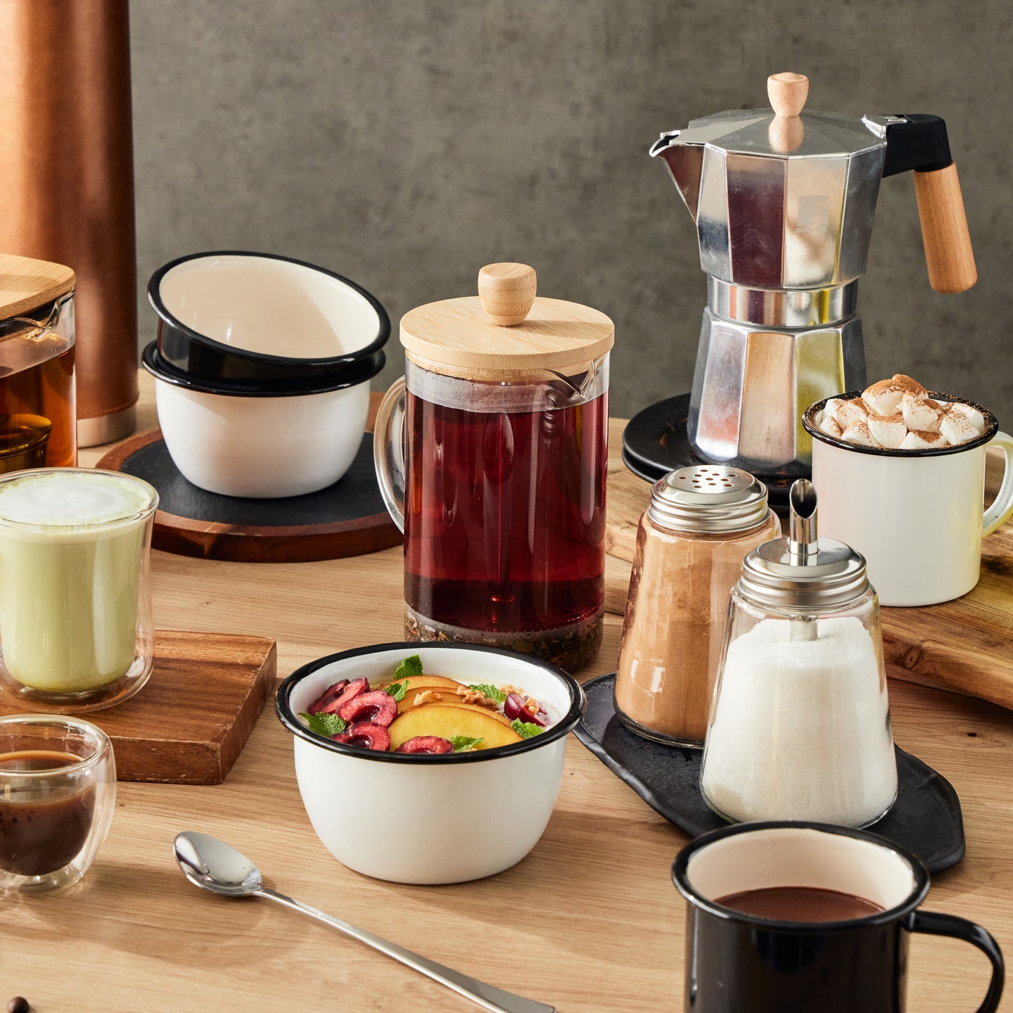 Set 2 Tazas de cristal 100 ml Bergner - Coffee & Tea Lovers (2)